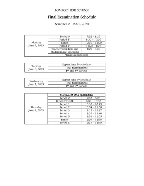 lompoc colt schedule.